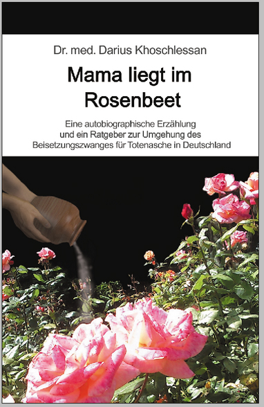 Mama liegt im Rosenbeet